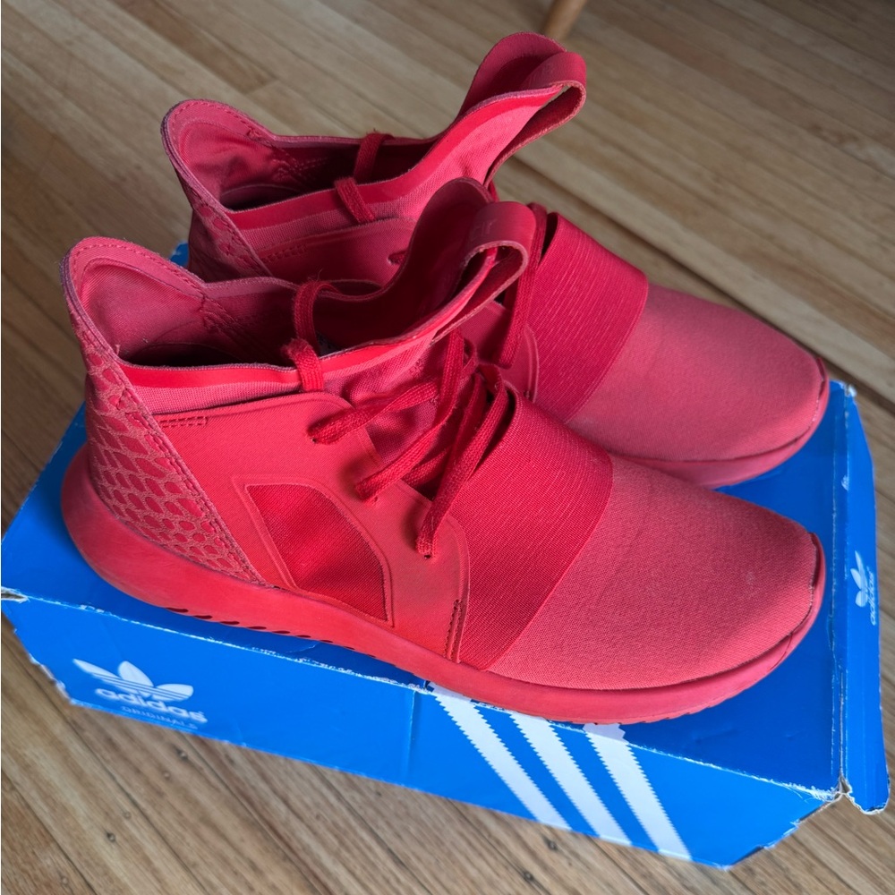 ADIDAS Tubular Donna Rosso Sneaker - Picture 4 of 9
